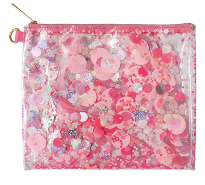 Pink Confetti Pouch