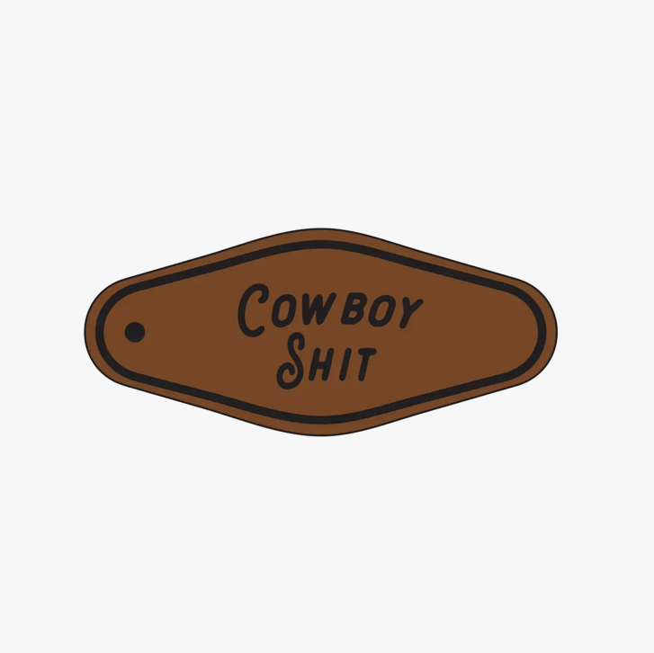 Cowboy Leather Keychain