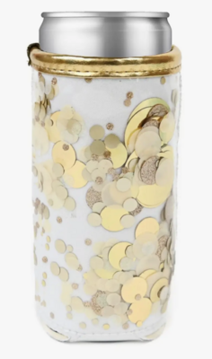 Gold Confetti Can Cooler