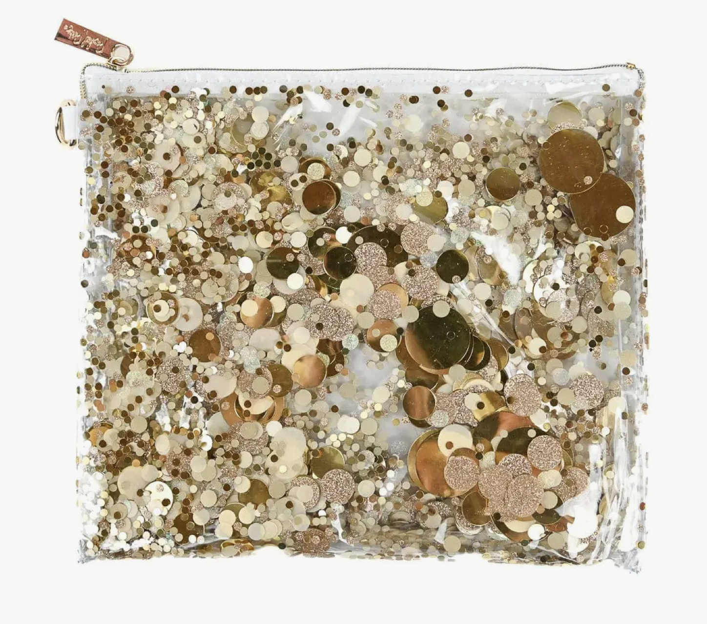 Gold Confetti Pouch
