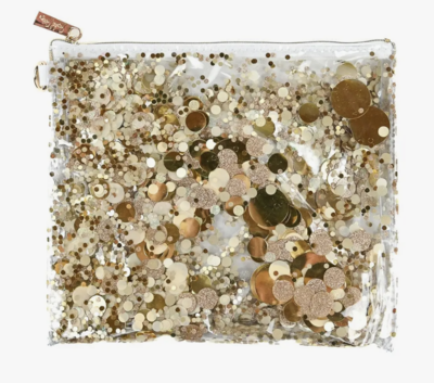 Gold Confetti Pouch