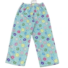 Plush Pants Turquoise Donuts - M