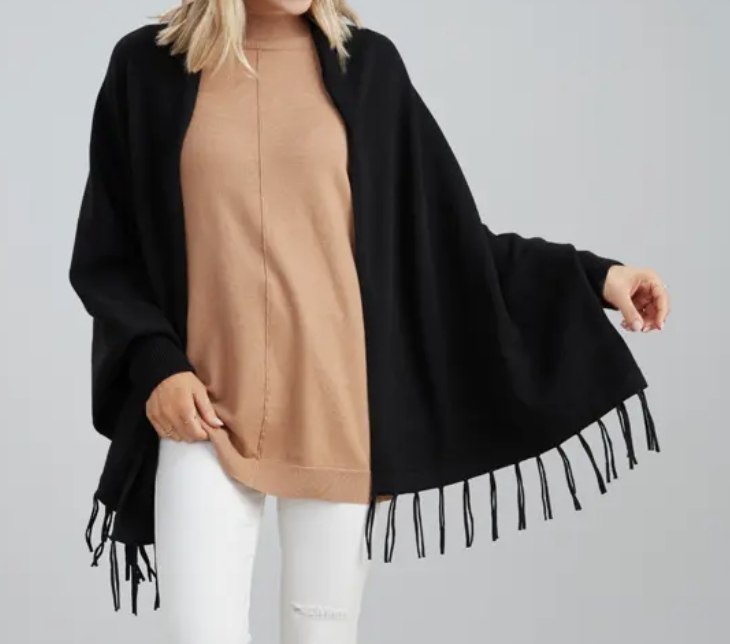 Cardigan Wrap - Black
