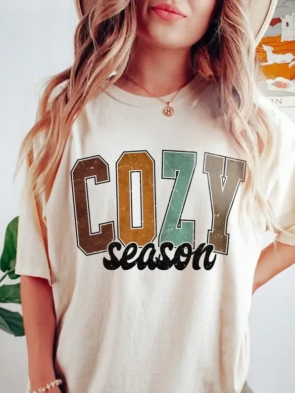 Cozy Season Fall T-Shirt - X Large