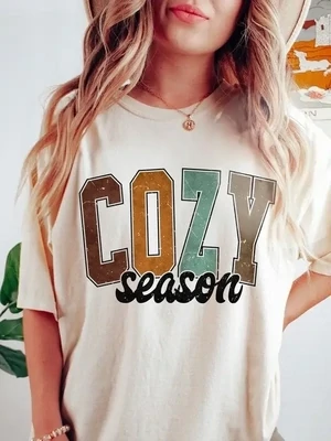 Cozy Season Fall T-Shirt -  Large