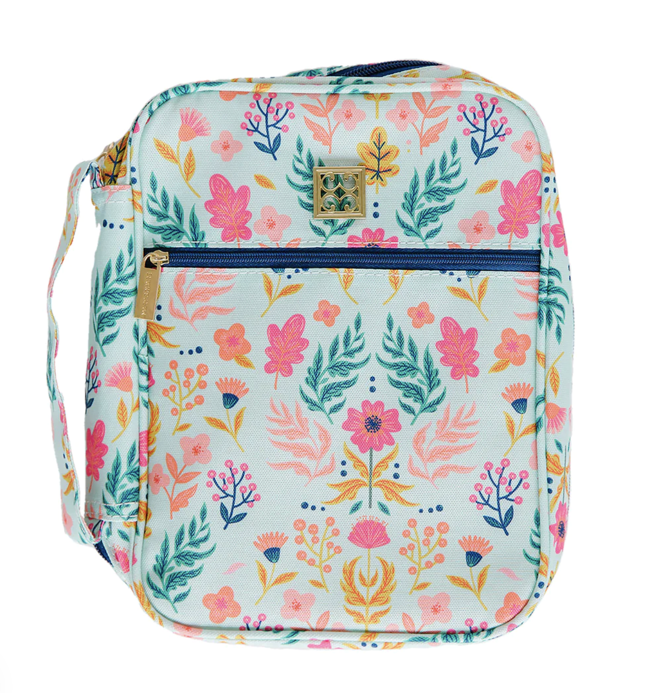 Bible Cover Green Floral