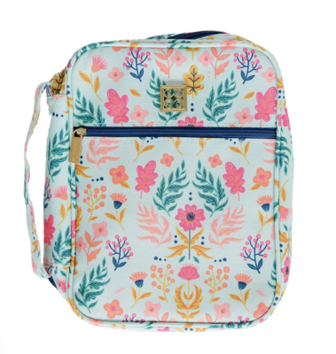 Bible Cover Green Floral