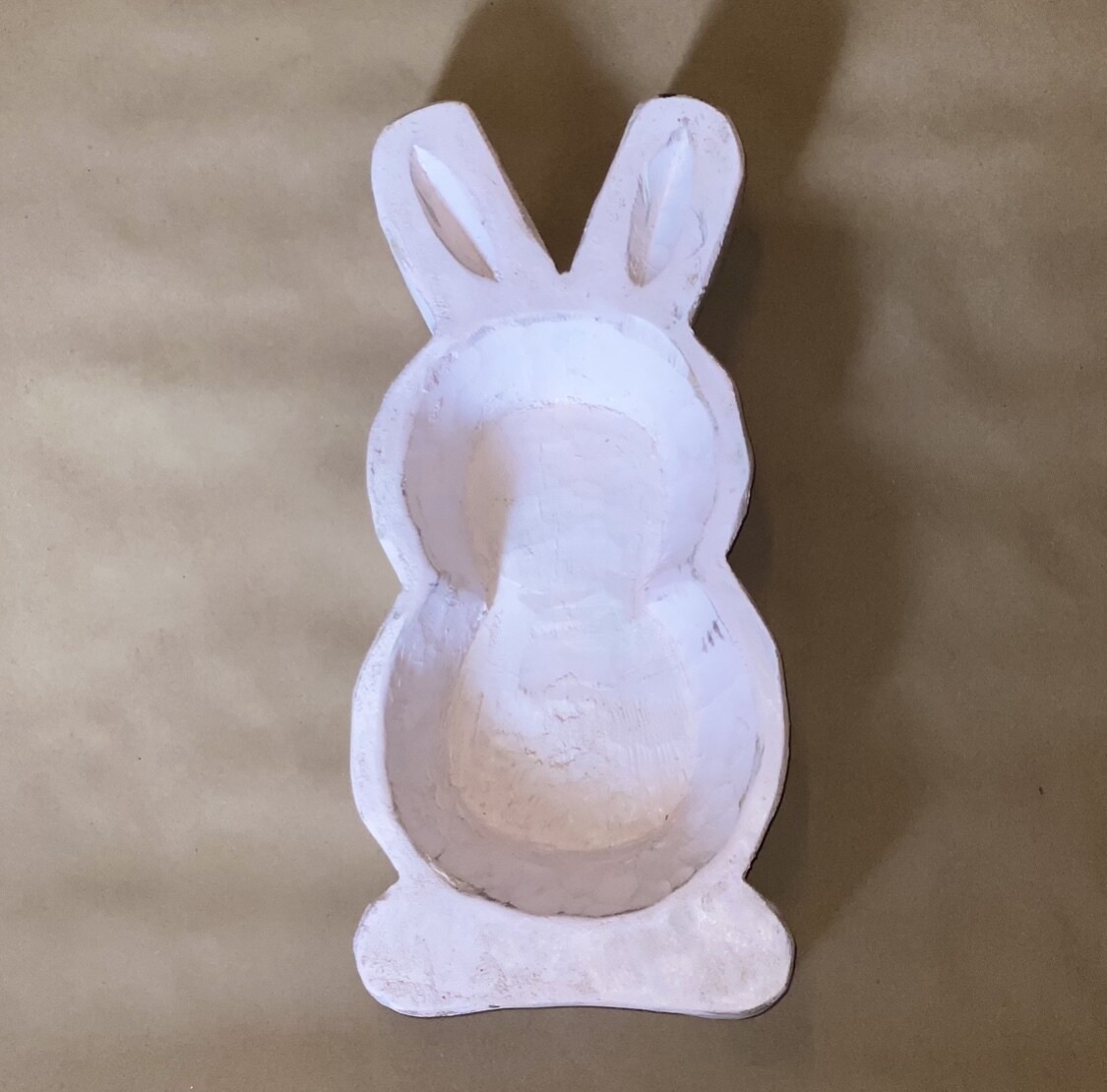 Wooden Bunny Bowl