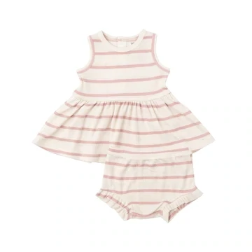 Peaches Tie Back Romper - 6-12M