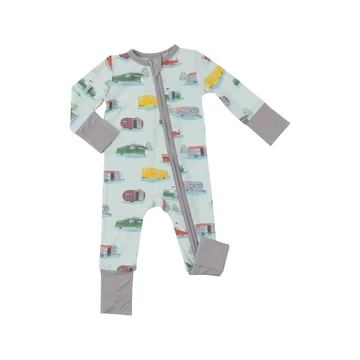 Vintage Campers 2 Way Zipper Romper - 3-6M
