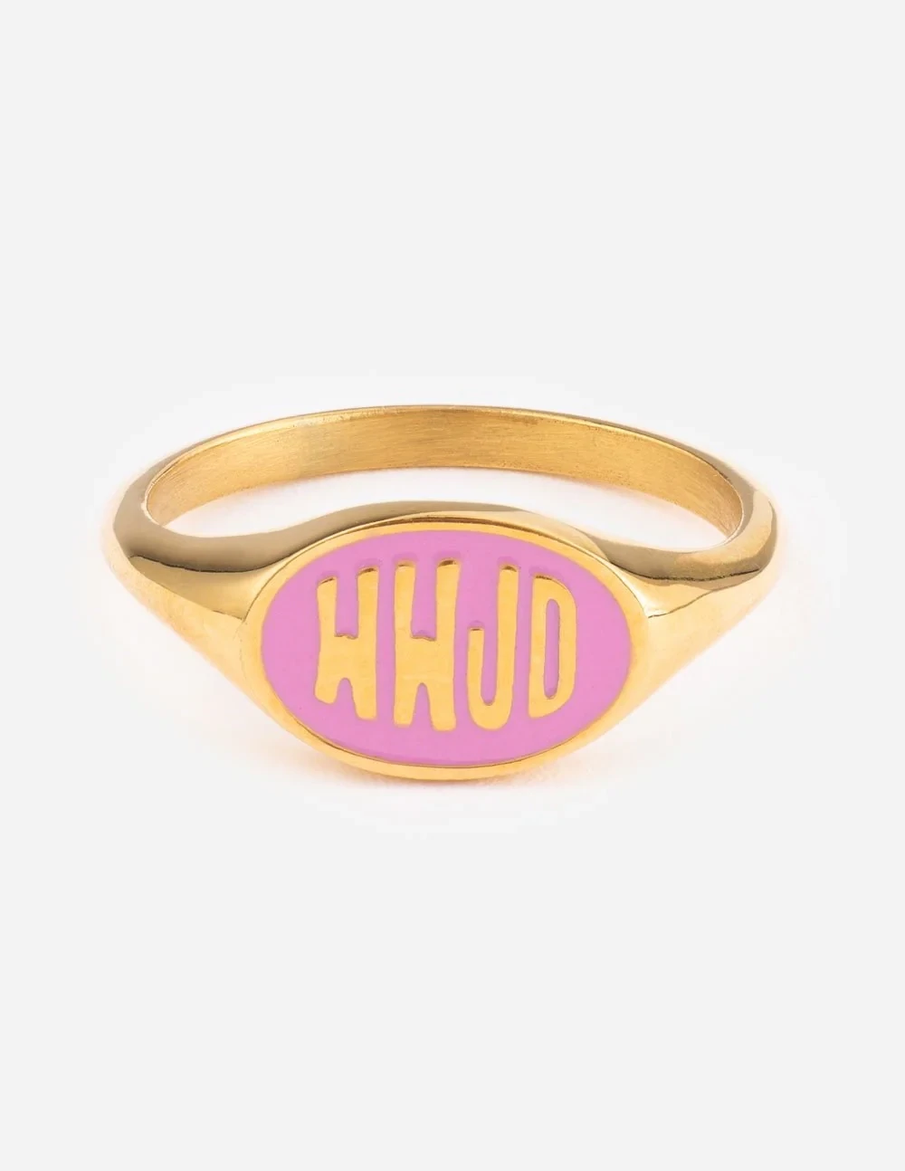 Pink WWJD ring 7