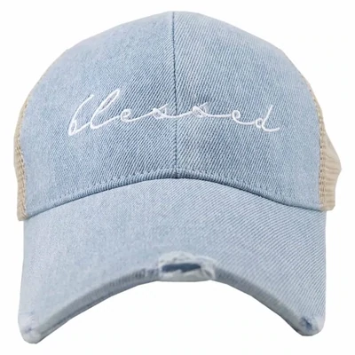 Blessed Denim Trucker Hat