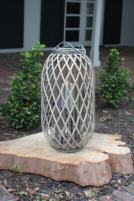 Willow Lanterns with glass- medium 