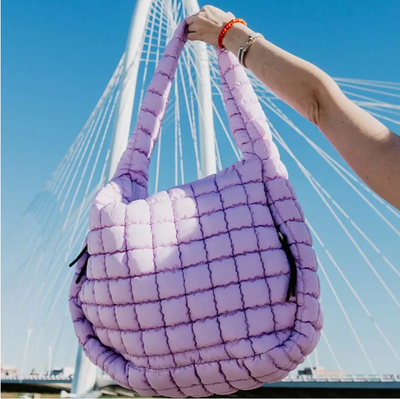 Light Purple Puffer Tote