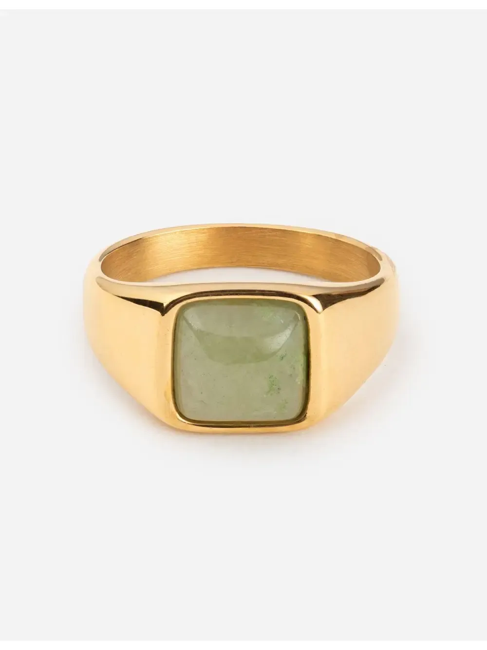 Emerald Green Signet Ring