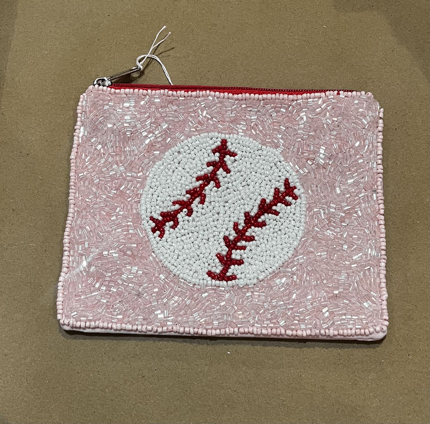 Beaded Baseball Pouch