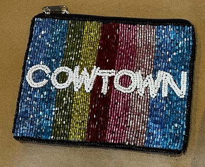 Beaded Cowtown Pouch