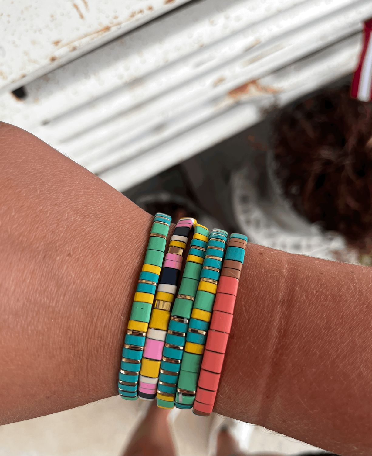 Colorful  Square Beaded Bracelet