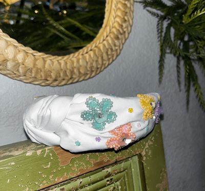 Flower Beaded Headband