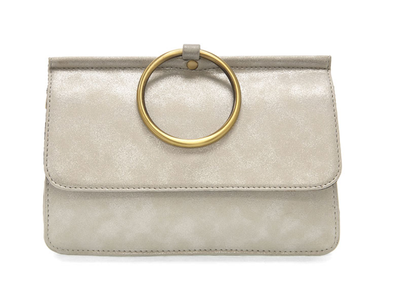 Metallic Silver Aria Ring Bag