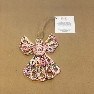 Recycled Newspaper Angel