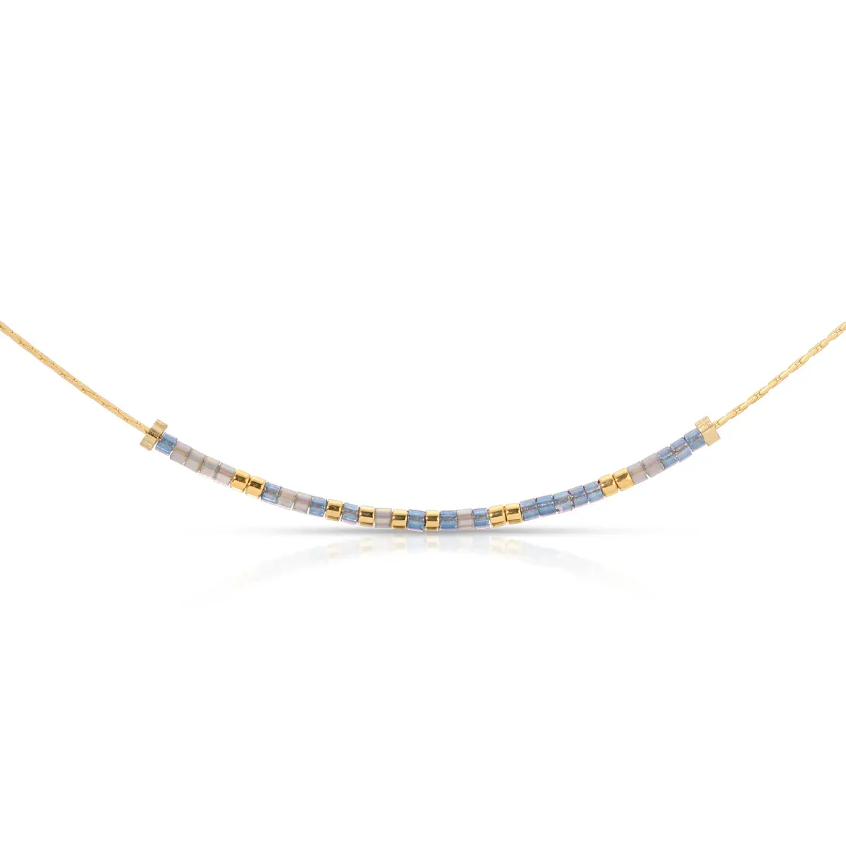 Dot and Dash Necklace- 1 Peter 5:7