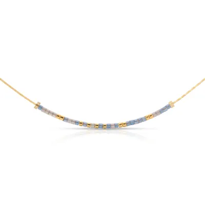 Dot and Dash Necklace- 1 Peter 5:7