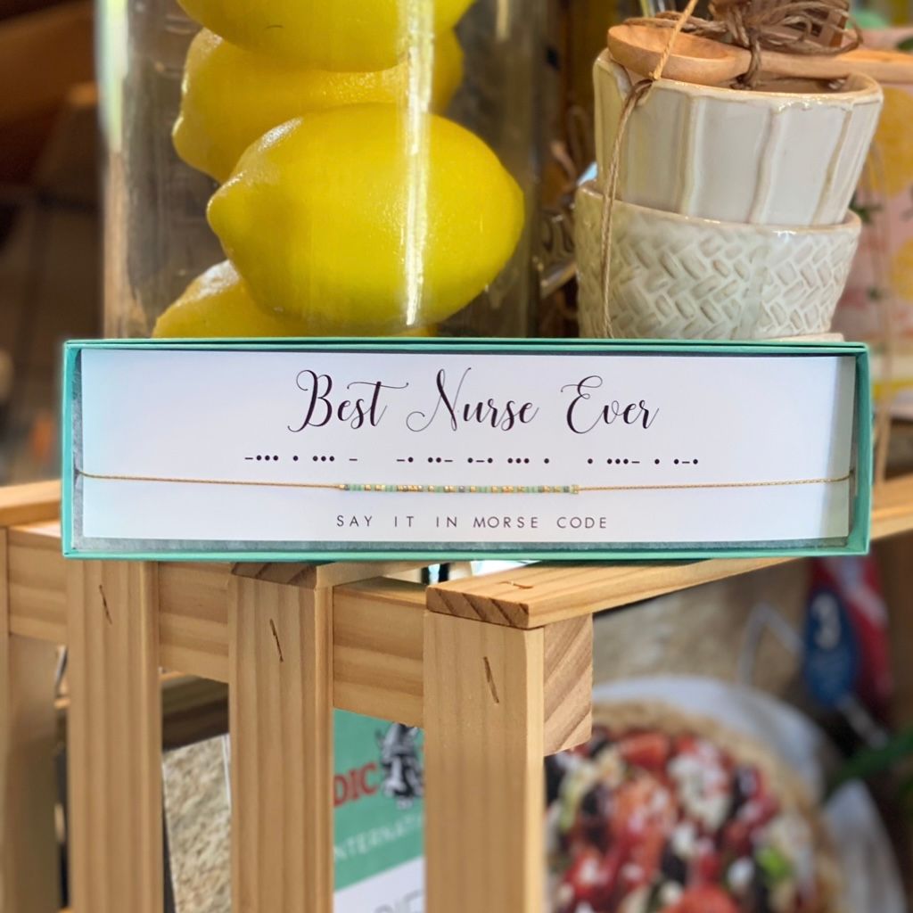 Dot and Dash Necklace-Best Nurse Ever