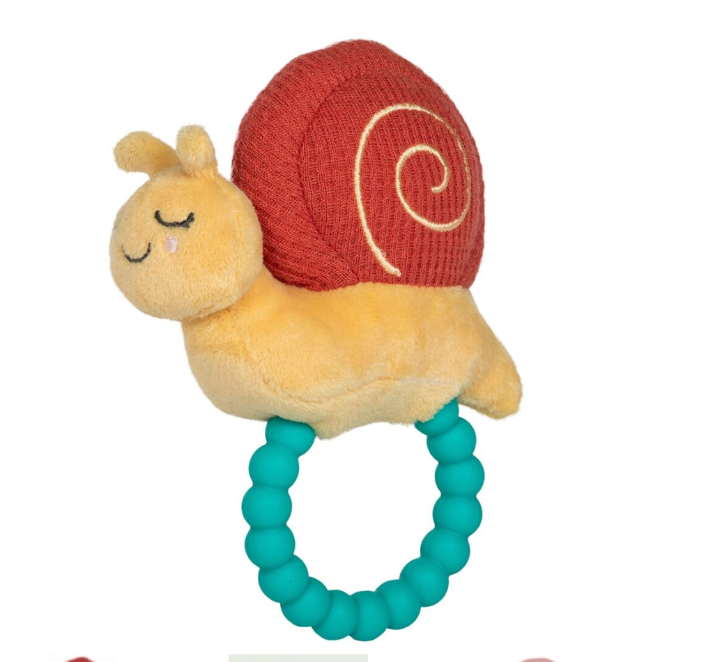 Snippy Snail Teether Rattle