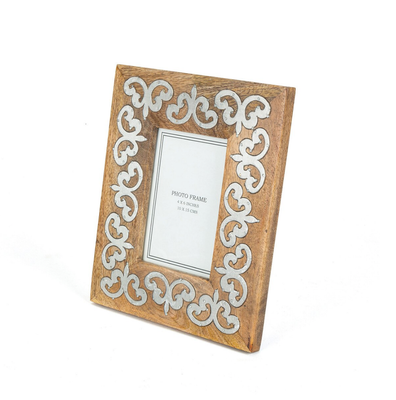 4x6 Iron Accent Wood Frame