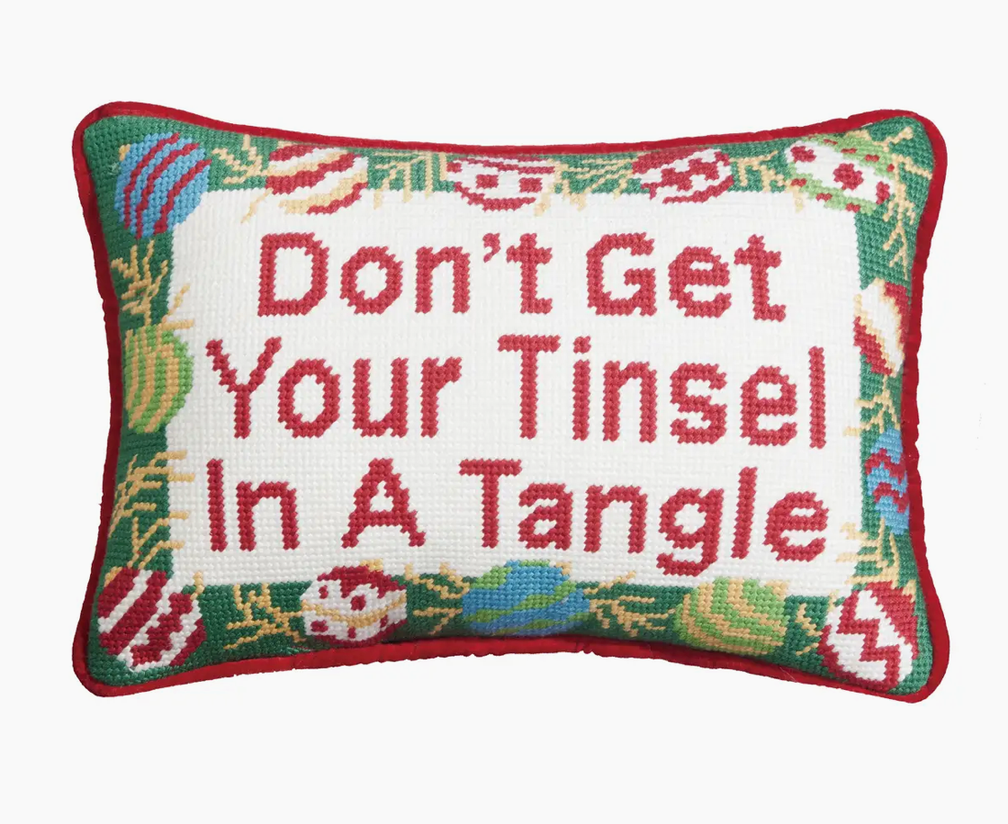 Tinsel In Tangle Pillow 