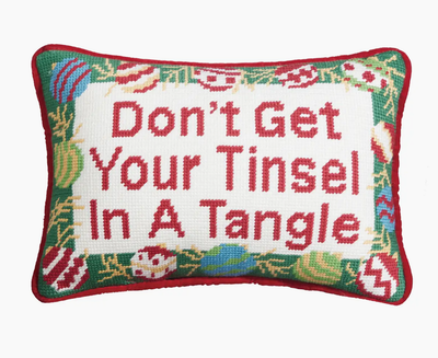 Tinsel In Tangle Pillow 