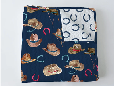 Tossed Hats Baby Blanket