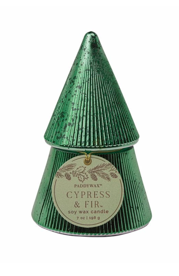 Green Christmas Tree Candle