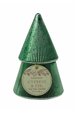 Green Christmas Tree Candle