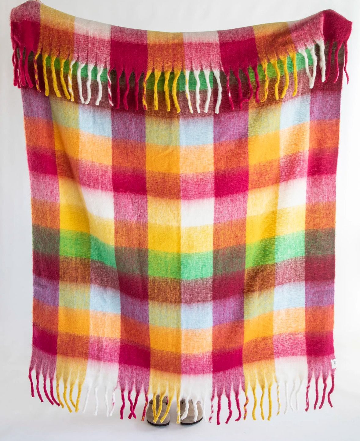 Cuddle Up Rainbow Throw Blanket