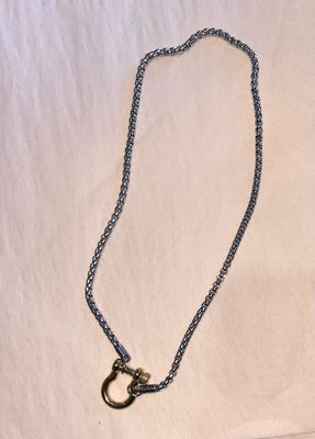 Mixed Metal Horse Bit Necklace