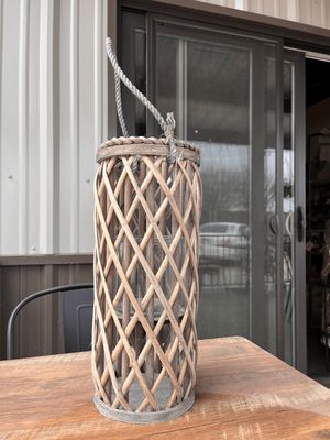 Willow Lanterns with glass- small