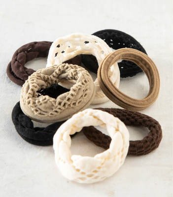 On The Run Hair Tie Set-Black