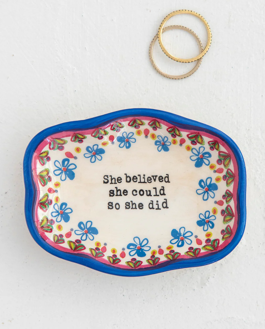 She Believed Trinket Tray