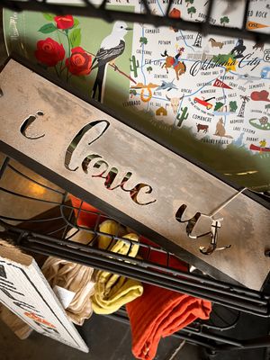 I Love Us Metal Sign