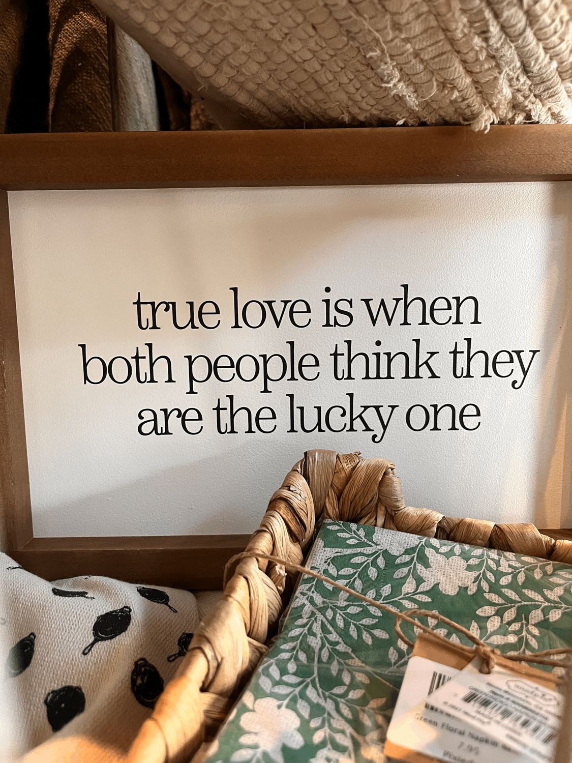 True Love is When White Sign