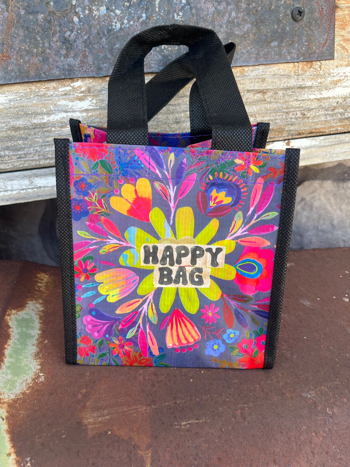 Small Happy Bag- Yellow Flower