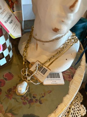 Chunky Pearl Chain Necklace