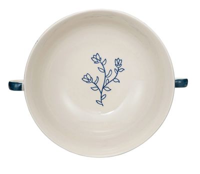 Stripe Pedestal Bowl