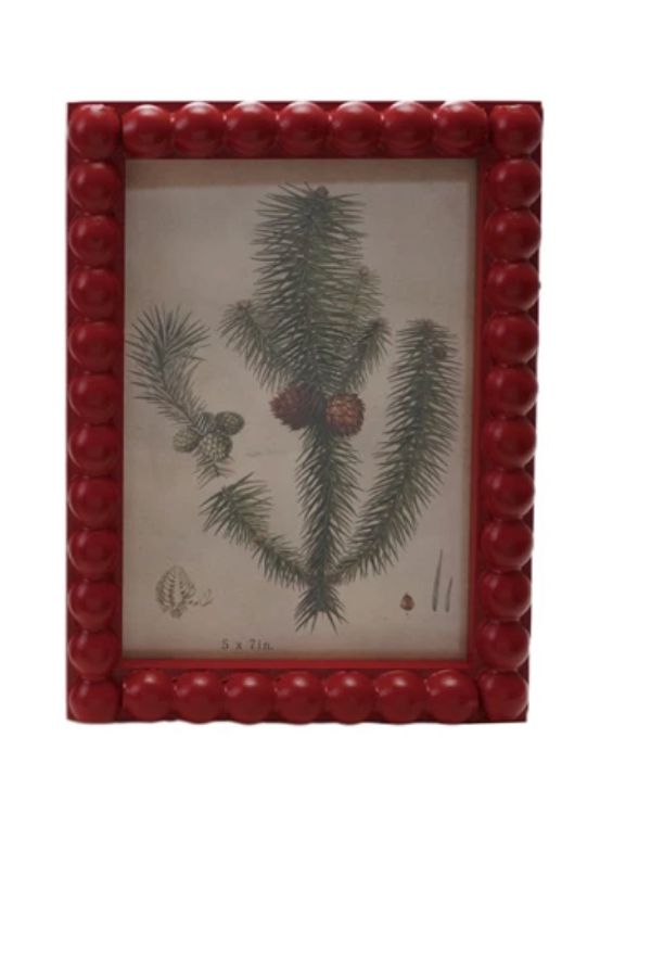 Red Beaded Frame