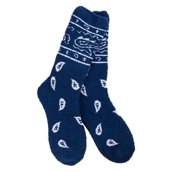 Navy bandana socks