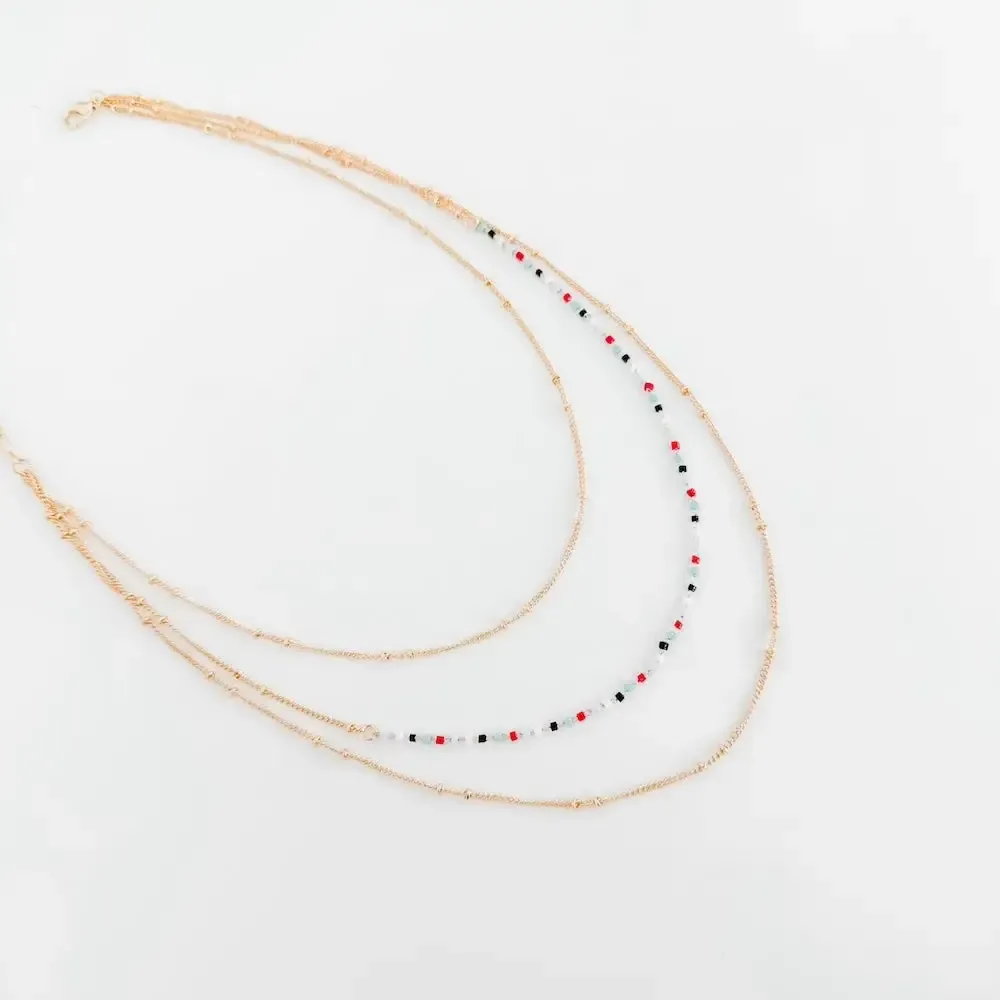 Tani triple layered necklace