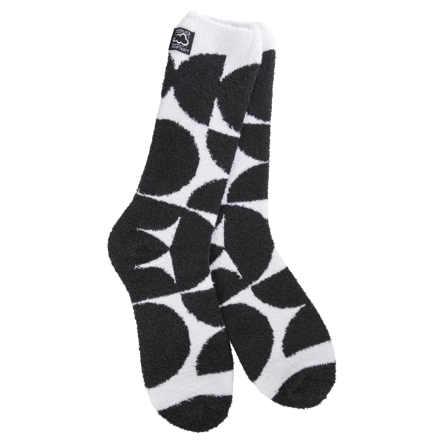 Geo sock white and black