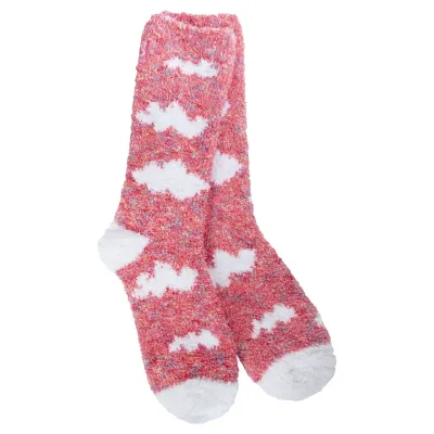 cozy crew pink socks